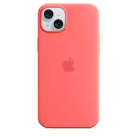 Apple - iPhone 15 Plus Silicone Case with MagSafe - Guava - Front_Zoom