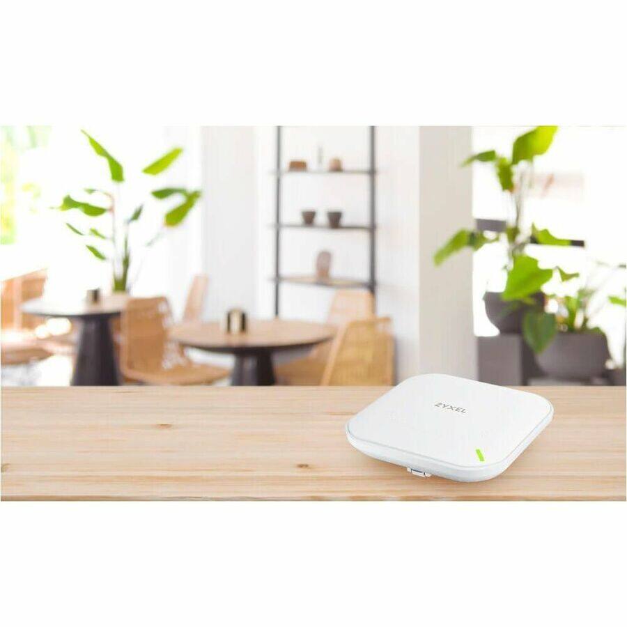 Alt View 4. ZYXEL - Zyxel WiFi 6 AX1800 Wireless Gigabit Access Point | Mesh, Seamless Roaming, & MU-MIMO | WPA3-PSK Security| NWA50AX - White.