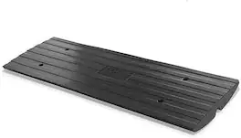 Pyle - Car Driveway Curb Ramp – Heavy Duty Rubber Ramp for Trucks, Scooters, Bikes, Wheelchairs – PCRBDR24