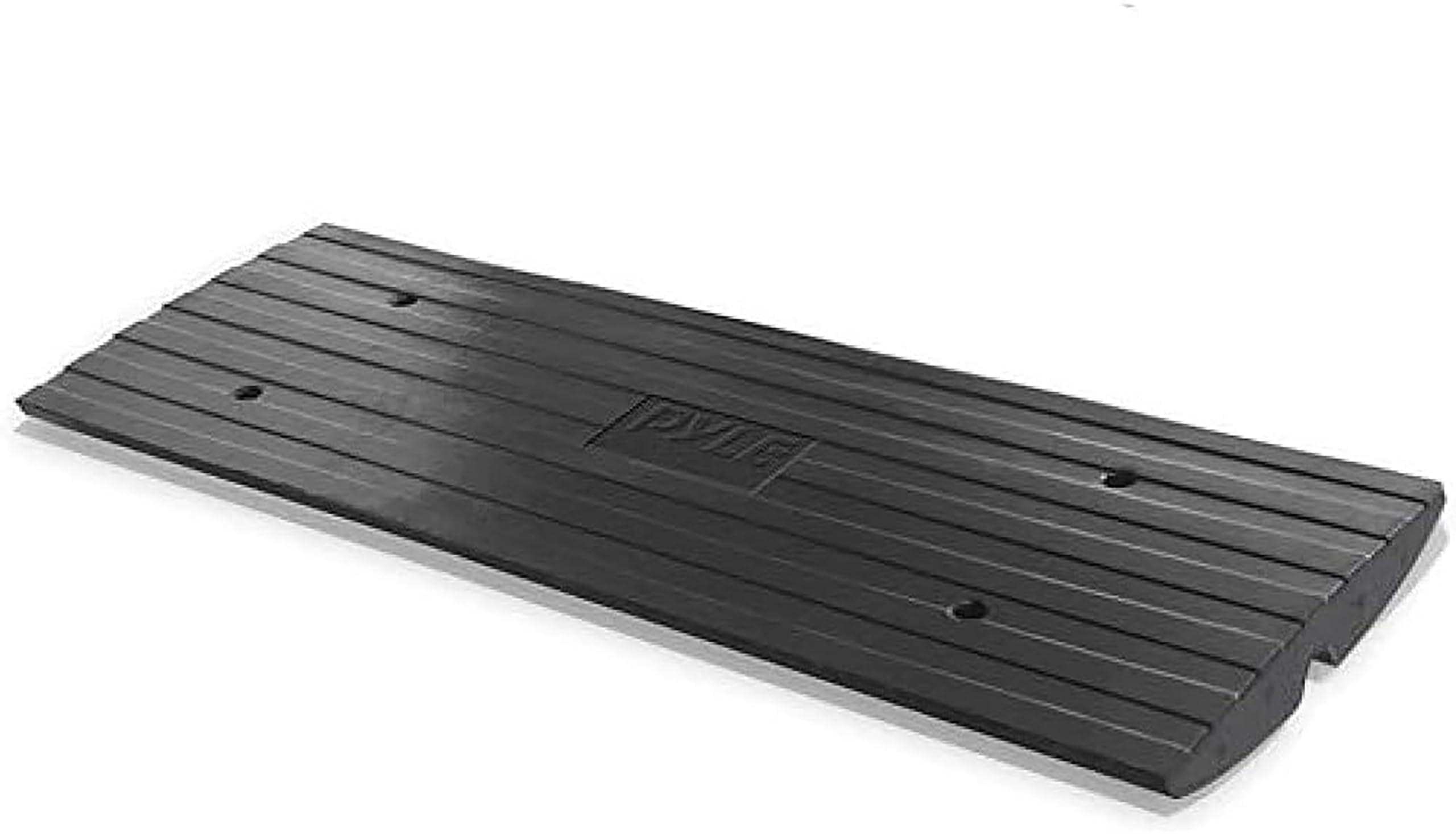 Front. Pyle - Pyle Car Driveway Curb Ramp – Heavy Duty Rubber Ramp for Trucks, Scooters, Bikes, Wheelchairs – PCRBDR24.