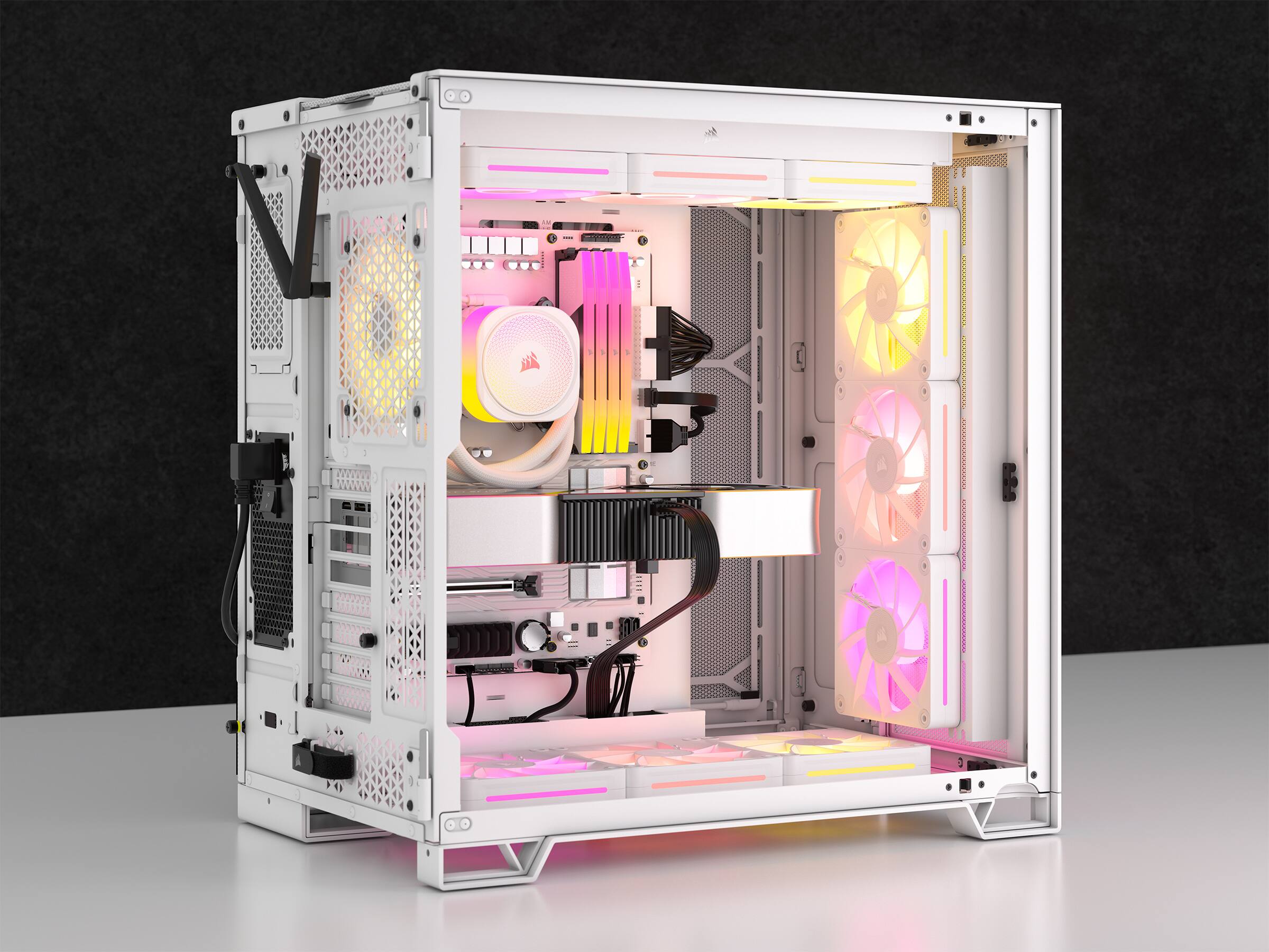 Alt View 25. CORSAIR - iCUE LINK LX120 RGB 120mm PWM Fan Expansion - White.