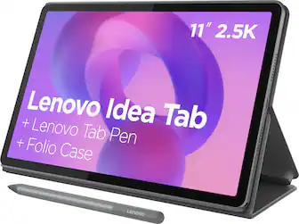 11" 2.5K
Lenovo Idea Tab
+ Lenovo Tab Pen
+ Folio Case