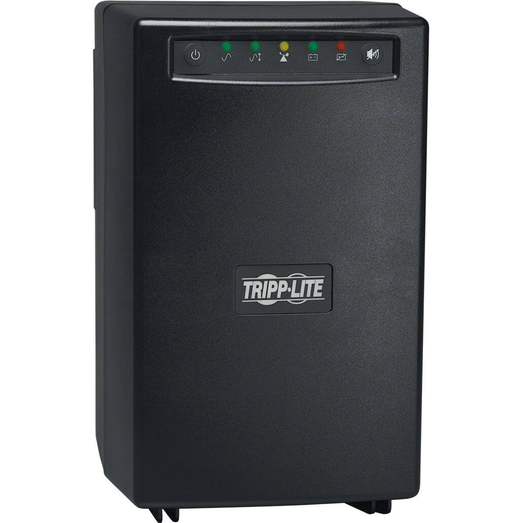 Alt View 1. Tripp Lite - Eaton Tripp Lite Series SmartPro 120V 1.5kVA 980W Line-Interactive UPS, Tower, USB, DB9, 6 Outlets - Tower - 4 Hour - Black.