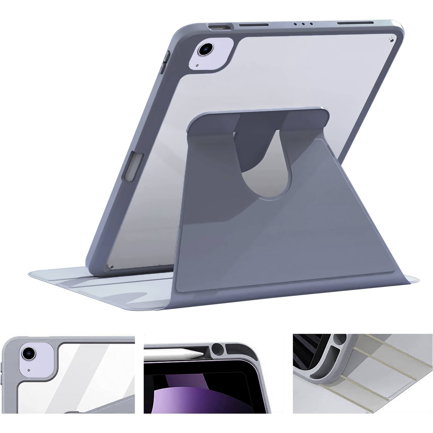Alt View 13. SaharaCase - Venture Series Rotating Case for Apple iPad Air 11'' M3/M2 and iPad Air 10.9'' (4th and 5th Gen) - Purple.