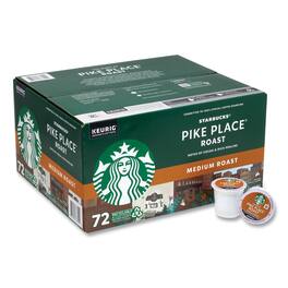 Starbucks - Pike Place Coffee K-Cups, Pike Place Roast, 72/Carton