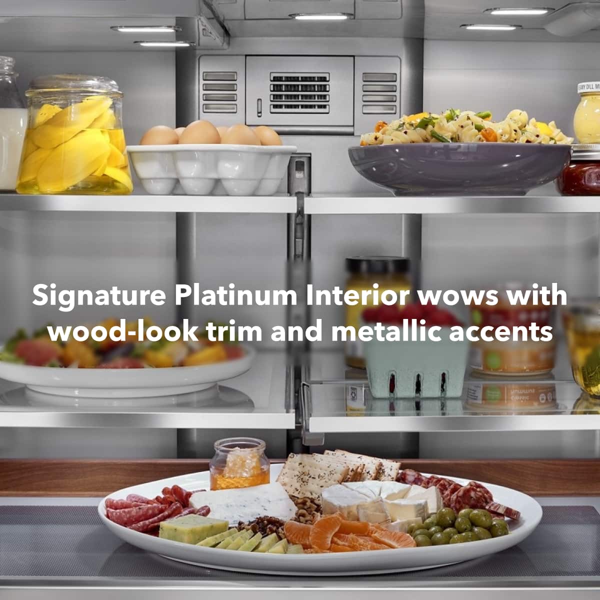 Signature Platinum Interior wows with wood-look trim and metallic accents