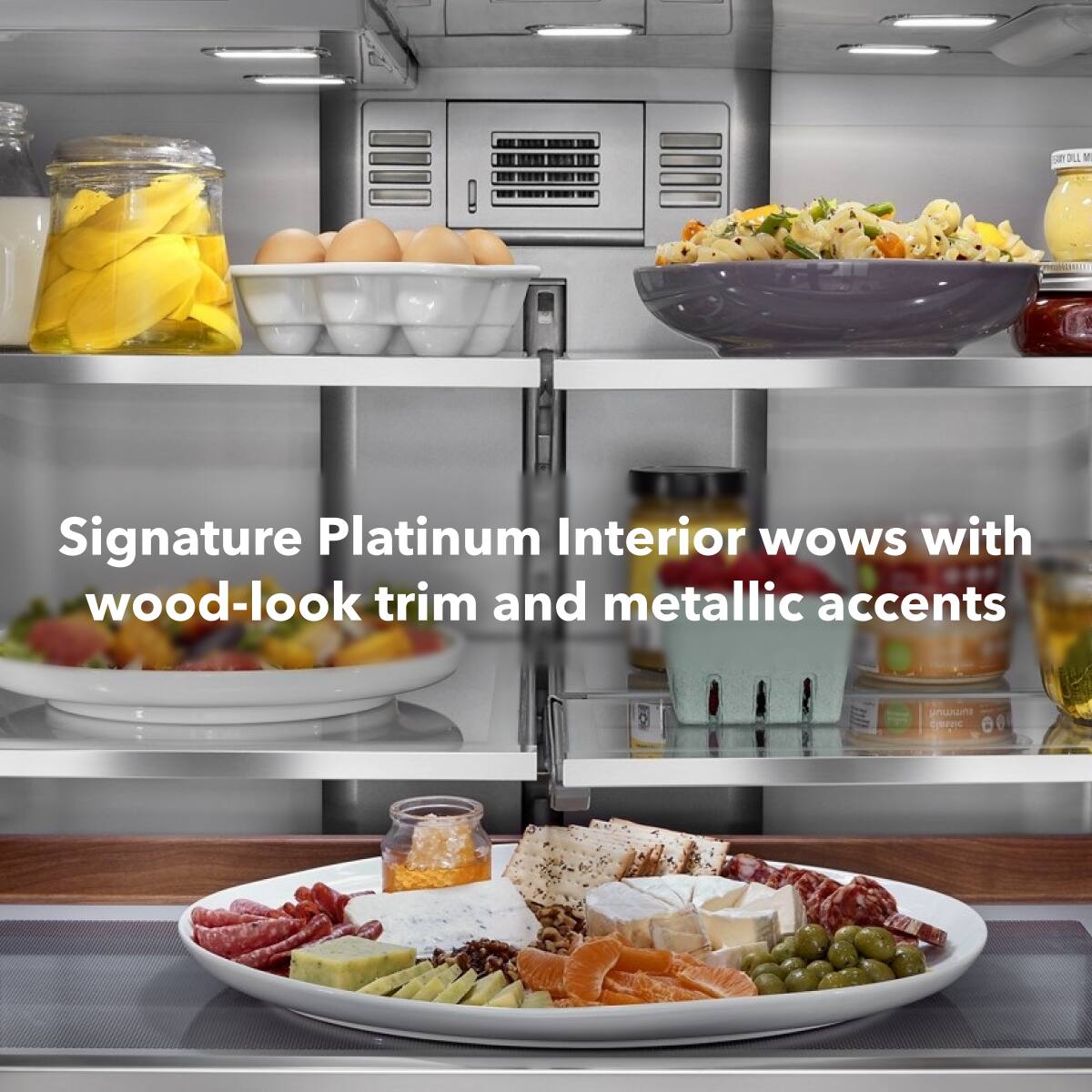 Signature Platinum Interior wows with wood-look trim and metallic accents