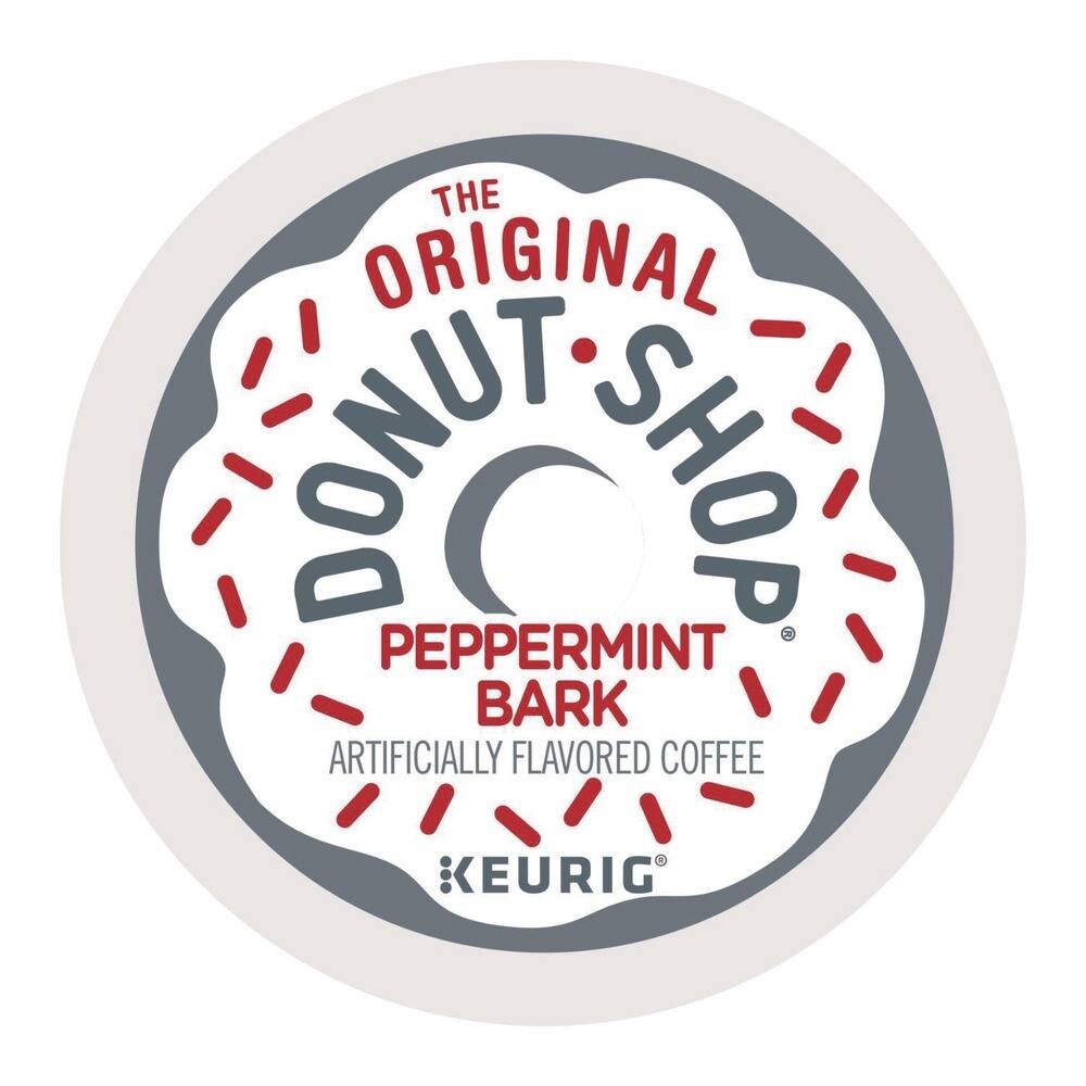 The Original Donut Shop Peppermint Bark Artifically Flavored Coffee Keurig