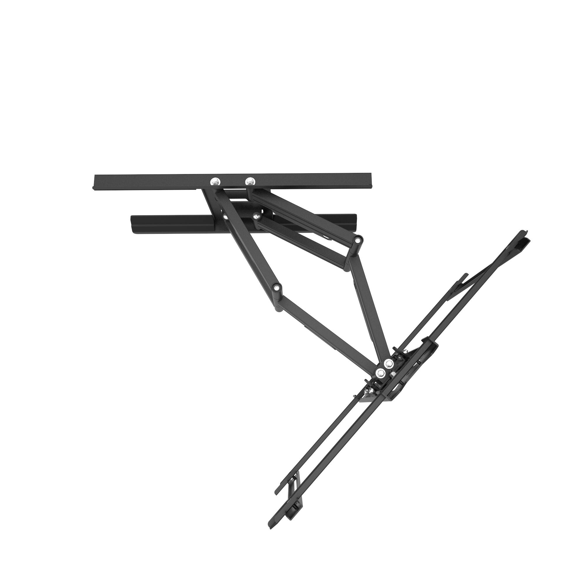 Alt View 1. Kanto - Kanto PDX650SG Stainless Steel Full-Motion Dual Stud Outdoor TV Mount for 37" - 75" TVs - Black.