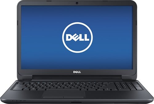 Front Standard. Dell - Inspiron 15.6" Laptop - 4GB Memory - 500GB Hard Drive - Black.