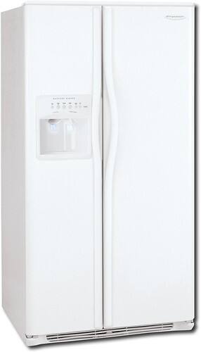 Angle Standard. Frigidaire - 26.0 Cu. Ft. Side-by-Side Refrigerator - White.
