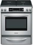 Front Standard. KitchenAid - Architect Series II 30" Self-Cleaning Slide-In Gas Range - Stainless steel.