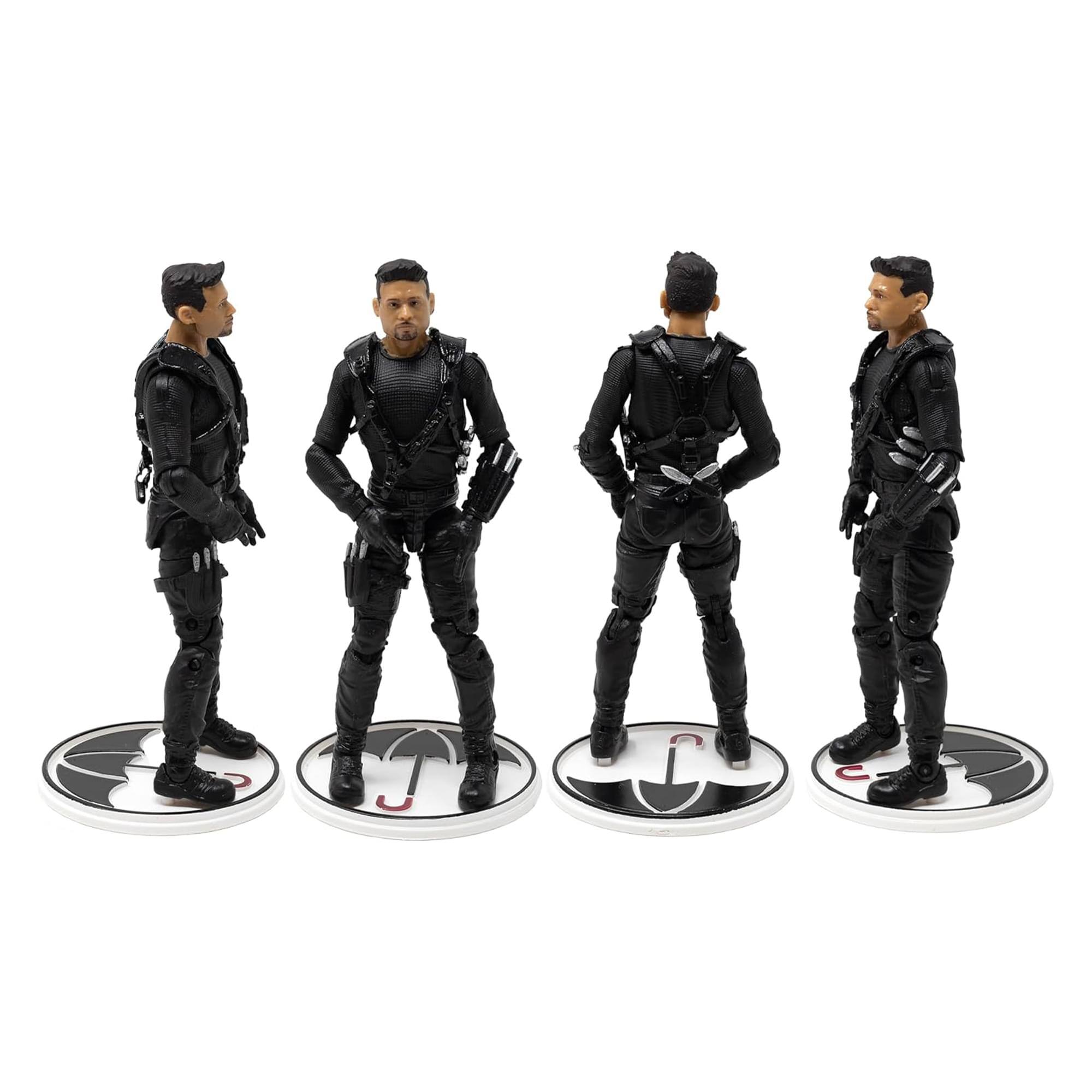 Alt View 3. Boss Fight Studio - Umbrella Academy 1:18 Scale Action Figure | Diego - Black.