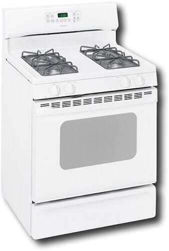 Angle Standard. Hotpoint - 30" Self-Cleaning Freestanding Gas Range - White.