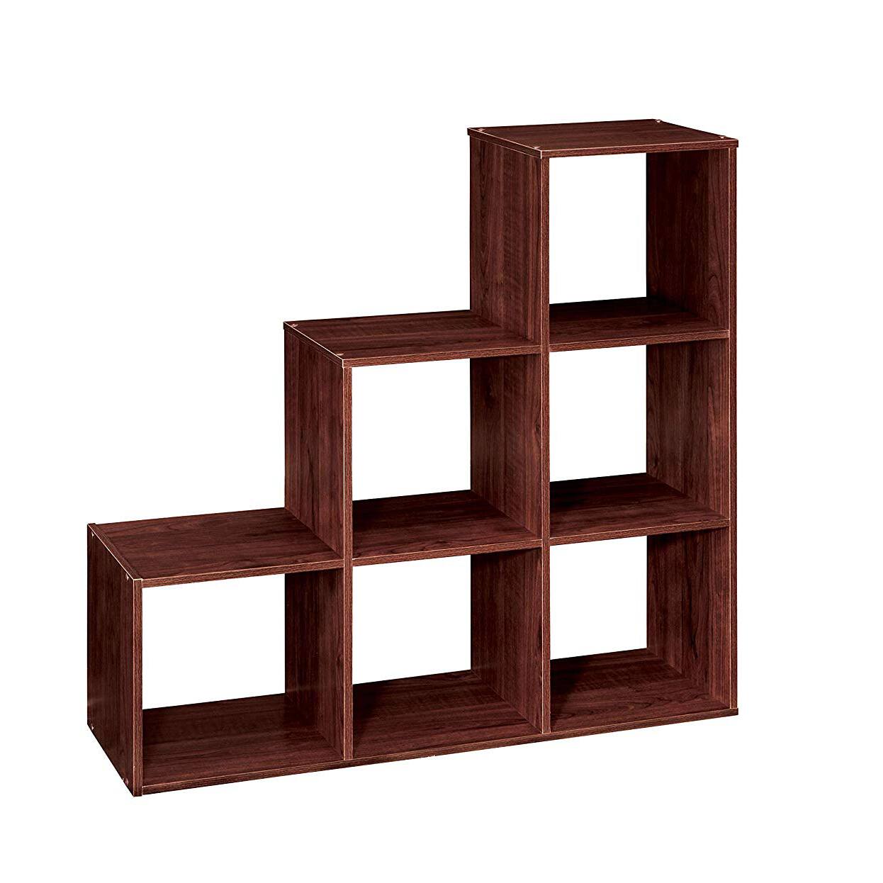 Alt View 1. ClosetMaid - ClosetMaid 3 Tier Wooden Cubeical Organizer for Added House Storage, Dark Cherry - Dark Cherry.