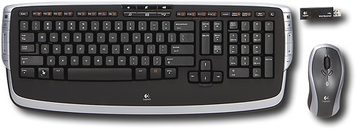 gået vanvittigt Post Gæsterne Best Buy: Logitech Cordless Desktop LX 710 Keyboard and Laser Mouse  967670-0403