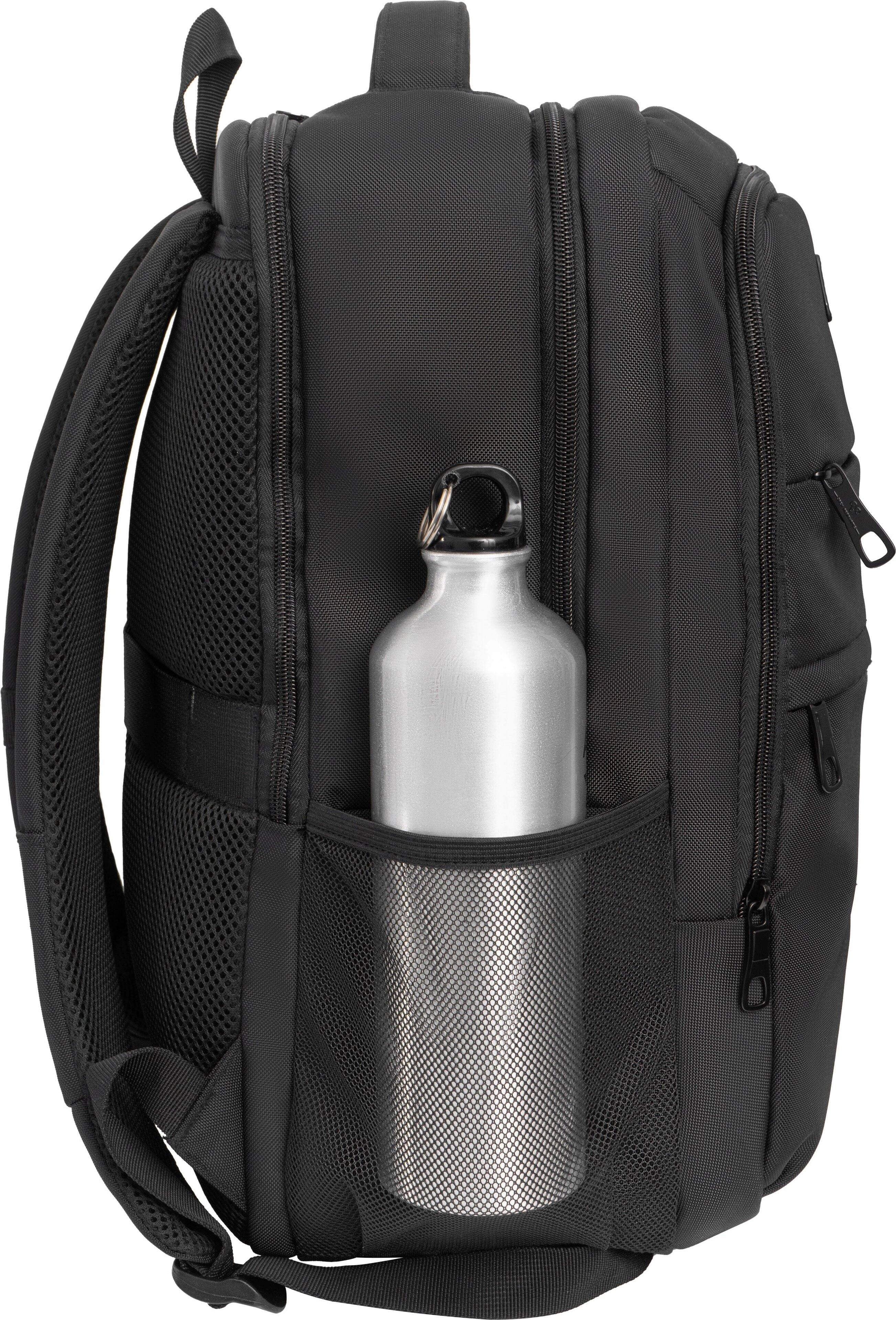 Alt View 1. Jack Abrahams - Jack Abrahams The Hamilton Nylon Workbook Backpack 26L - Black - Black.