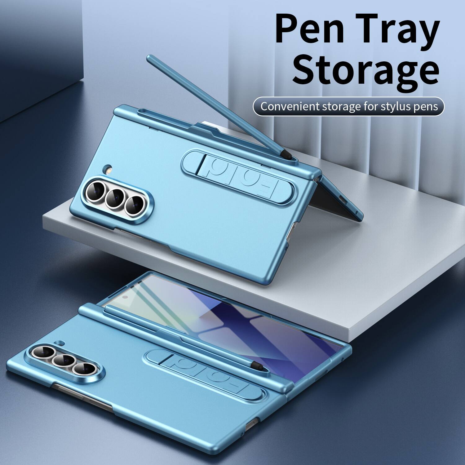 Pen Tray Storage  
Convenient storage for stylus pens