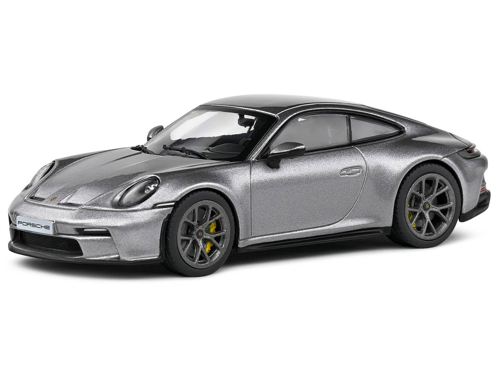 Alt View 1. Solido - Porsche 911 (992) GT3 Touring GT Silver Metallic 1/43 Diecast Model Car by Solido.