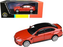 BMW M3 (G80) Toronto Top 1/64 Diecast Model Car by Paragon - Red Metallic With Black