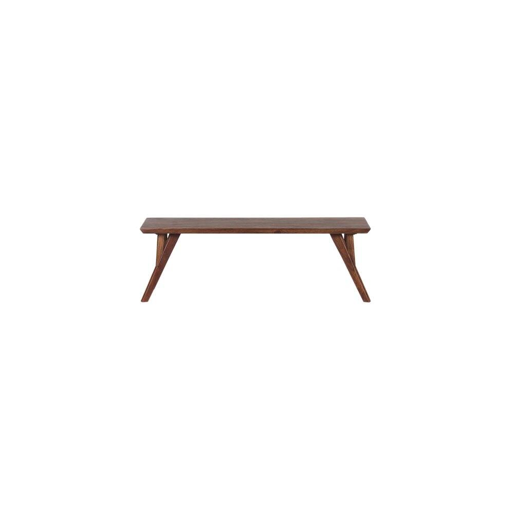 Angle. Porter Designs - Portola Solid Acacia Wood Dining Bench - Brown.