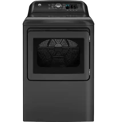 GE - 7.4 Cu. Ft. Electric Dryer with Sensor Dry - Diamond Gray