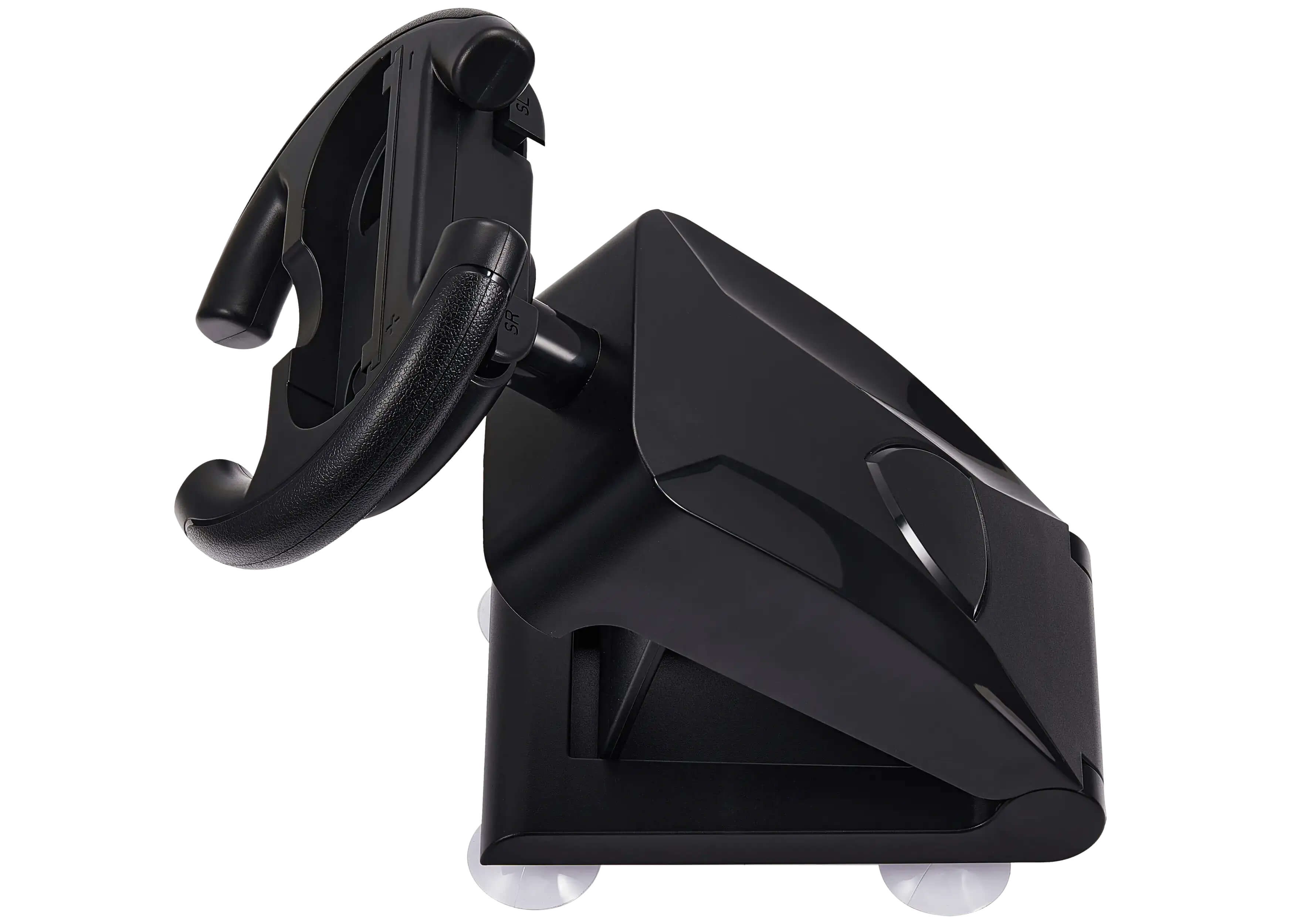 Alt View 2. KJH - Joy-Con Controller Racing Steering Wheel Compatible For Nintendo Switch 1 & Nintendo Switch 2 - Black.