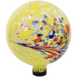 Sunnydaze - Glass Gazing Globe - 10 in - Bright Summer Burst