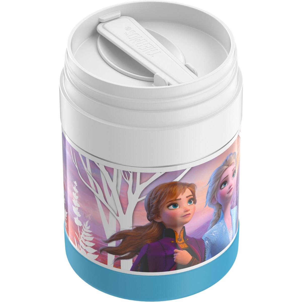 Alt View 3. Thermos - Thermos 10 oz. Kids Funtainer Stainless Steel Food Jar w/ Spoon - Frozen - Frozen.