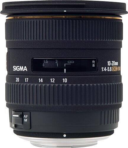 SIGMA 1.5 4 3 1 ! ft 10-20 1:4-5.6 DC 20 17 14 12 10 AF M