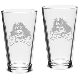 Jardine - ECU Pirates 16oz. 2-Piece Classic Pub Glass Set - Multicolor