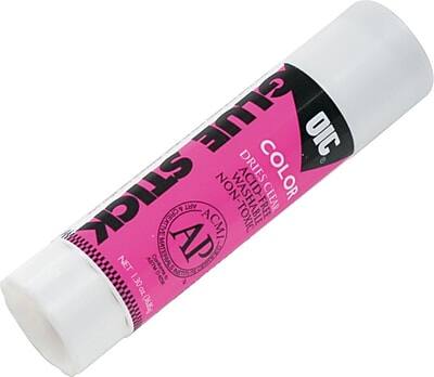 Sure, here is the corrected and grouped text from the image:

- **Brand:** AP
- **Product Name:** Color Stick
- **Type:** Non-Washable
- **Color:** Pink
- **Net Weight:** 1.30 oz (36.8 g)
- **Material:** Acrylic
- **Certification:** ACMI (Art & Craft Materials Institute)
- **Additional Text:** "Non-Toxic"