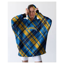 Pegasus - Los Angeles Chargers 34" x 34" Digital Dash Sherpa Hooded Fan Cape - Multicolor
