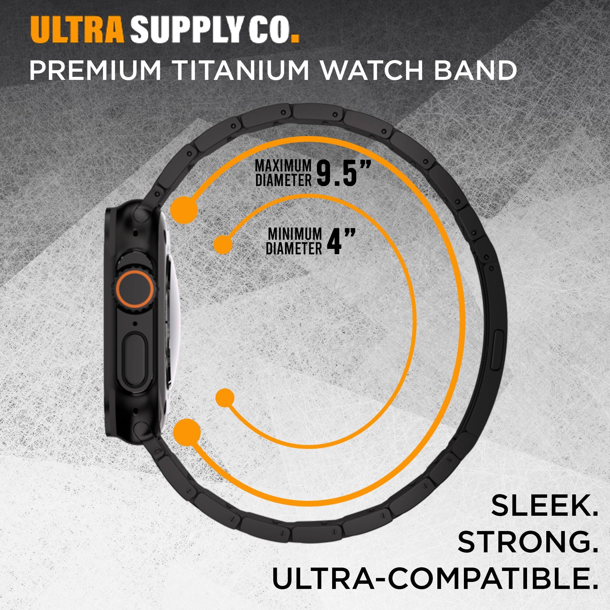 Ultra Supply Co Titan G4 Titanium Band for Apple Watch Ultra 3/2/1