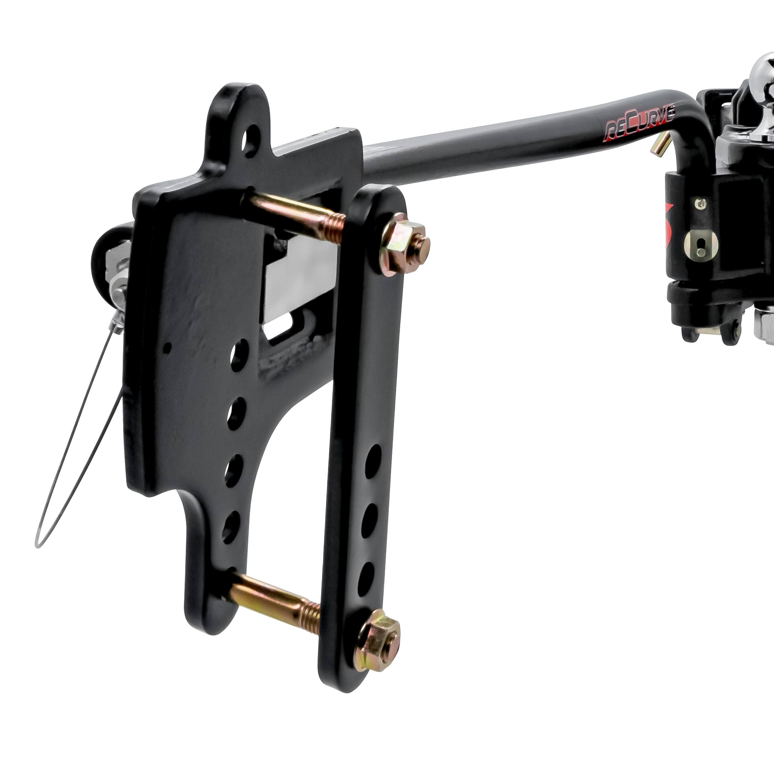 Alt View 3. Camco - Camco Eaz-Lift ReCurve R6 1200Lb Weight Distribution Hitch, Sway Control, 48734 - Black.