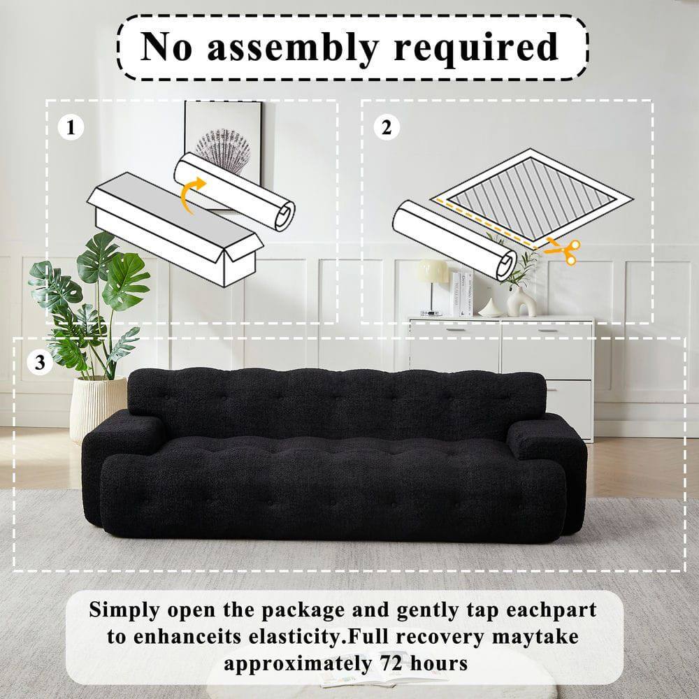 No assembly required

1. Simply open the package and gently tap each part to enhance its elasticity.
2. Full recovery may take approximately 72 hours.