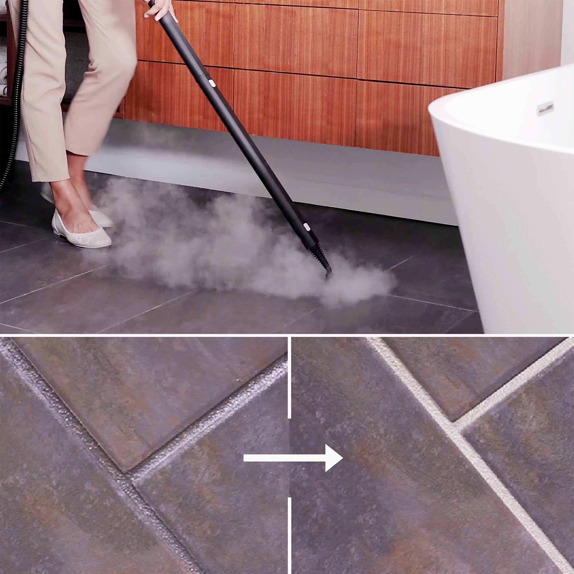 Alt View 7. Dupray - Neat Steam Cleaner - White.