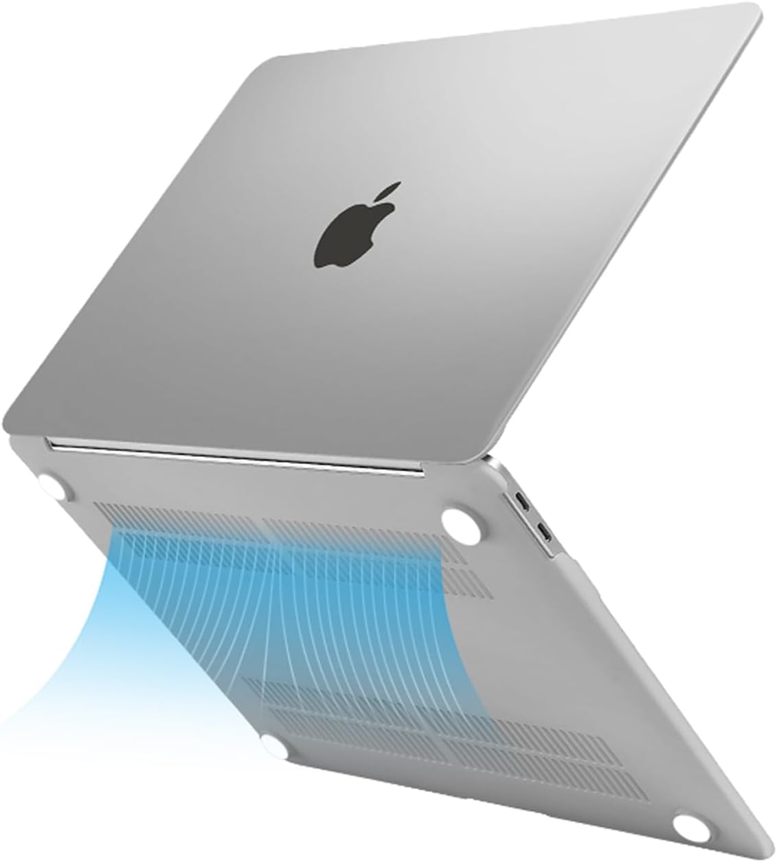 Alt View 3. mosiso - Case for MacBook Air 13 inch A2337 M1 A2179 A1932 with Touch ID 2018-2022 - Frost.