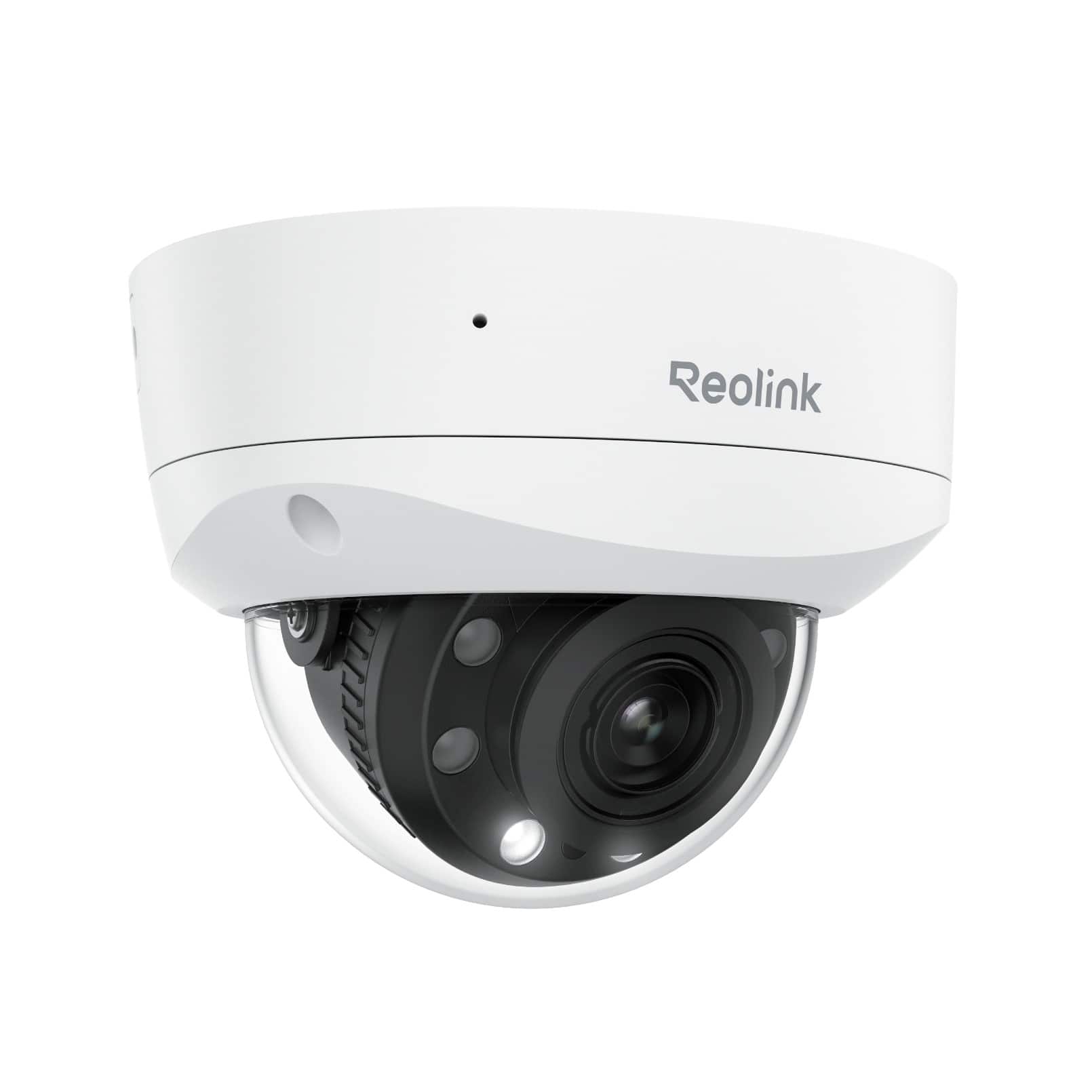 Reolink - RLC-843A 4K 8MP Security PoE Camera 5X Optical Zoom, Color Night 2-way Audio 24/7 Recording IP67 Weatherproof - White
