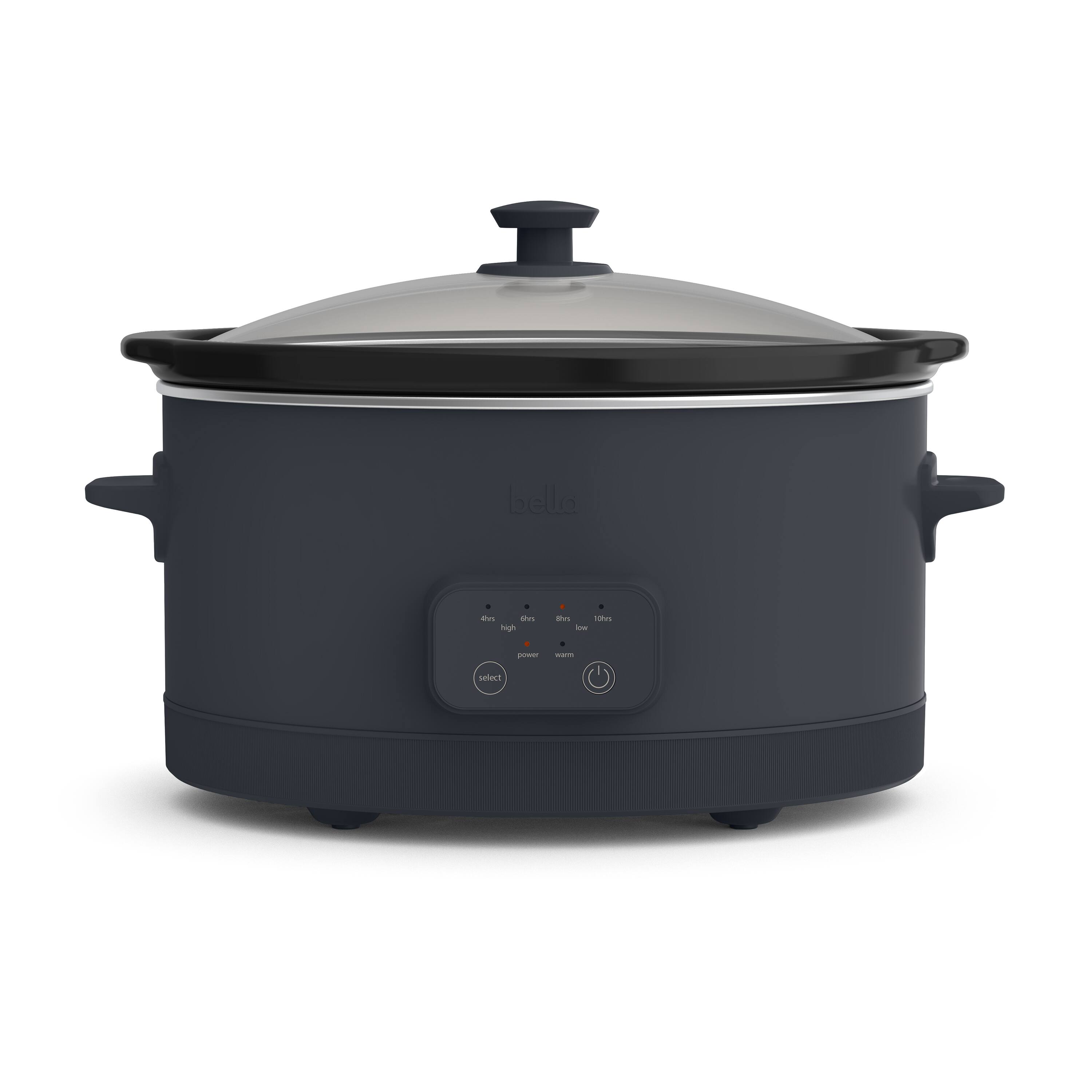 Bella 6 qt. Programmable Slow Cooker Slate - Best Buy