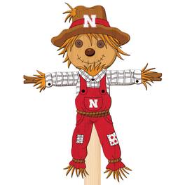 Fan Creations - Nebraska Huskers 12" Scarecrow Yard Stake - Multicolor