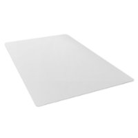 Floortex - BioPlus Rectangular Eco-Friendly Carbon Neutral Polycarbonate Chair Mat for Hard Floors 35 x 47 inches - Clear - Front_Zoom
