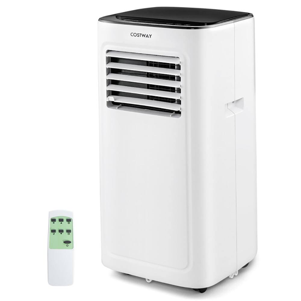 Angle. Resenkos - Air Conditioner, Cooler,3-in-1 9000 BTU Air Conditioner with Dehumidifier and 24H Timer-White - White.