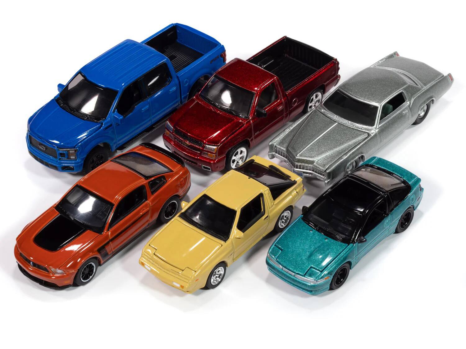 Angle. Autoworld - Auto World Premium 2025 Release 1 Set B of 6 pieces 1/64 Diecast Model Cars by Auto World - Multicolor.