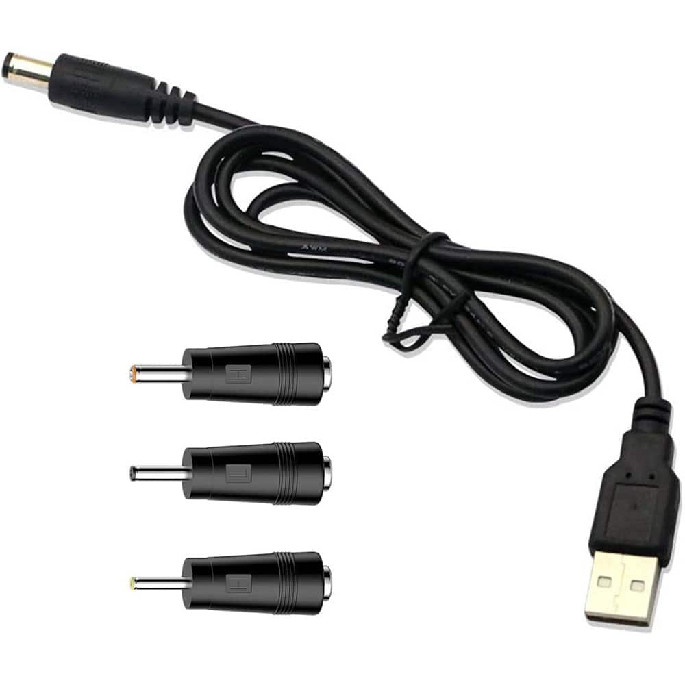 MOSZAR LLC - Moon Lamp USB to DC Charging Cord for LOGROTATE, Mydethun & BRIGHTWORLD Lamps