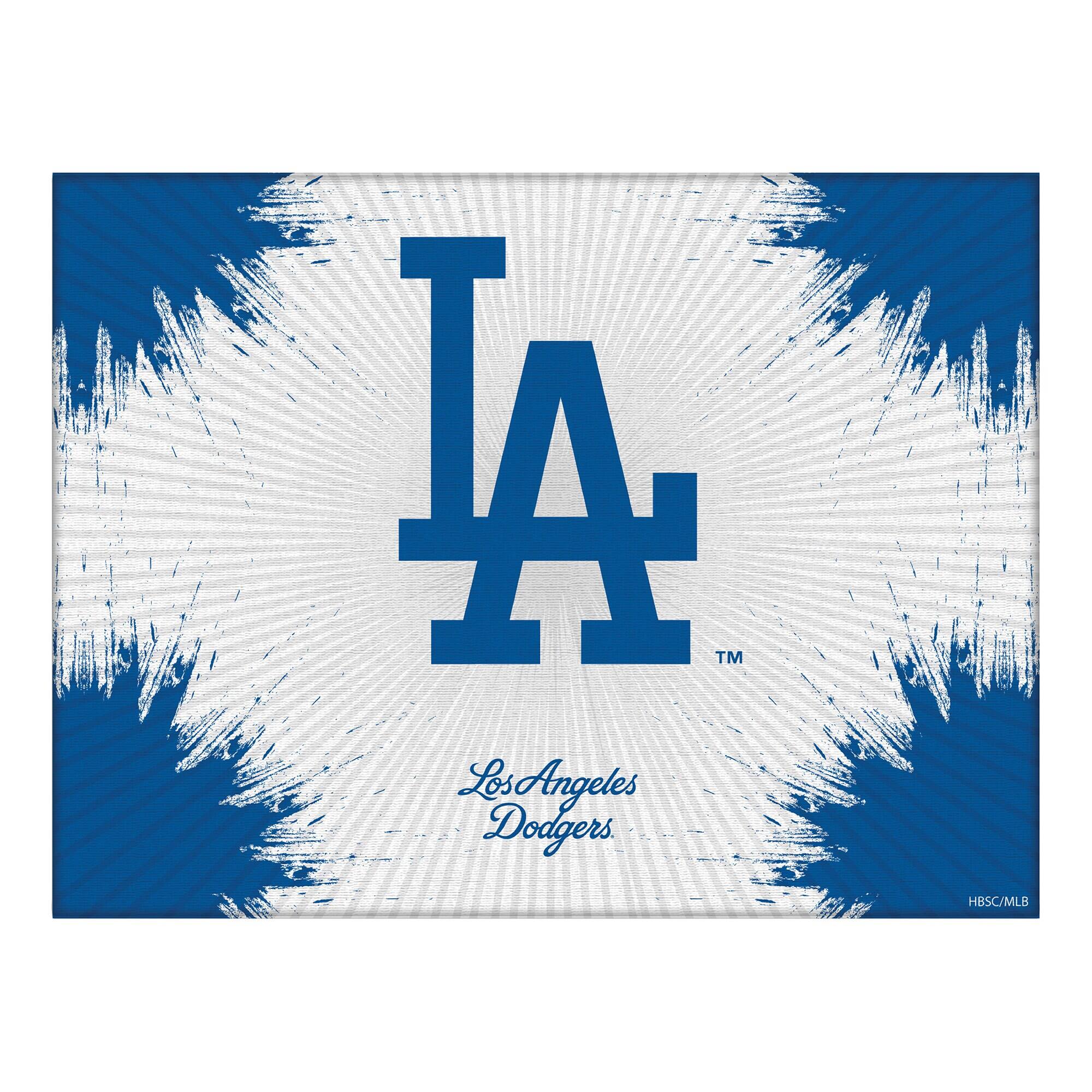Los Angeles Dodgers 24" x 32" Splash Canvas Wall Art