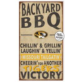 Jardine - Missouri Tigers 11'' x 20'' Indoor/Outdoor BBQ Sign - Tan