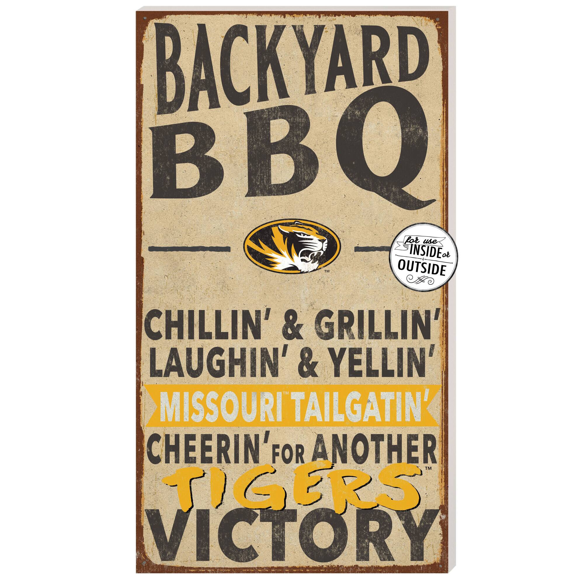 Missouri Tigers 11'' x 20'' Indoor/Outdoor BBQ Sign