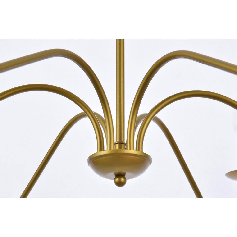 Alt View 2. Living District - Rohan 42 inch chandelier in brass - Brass.