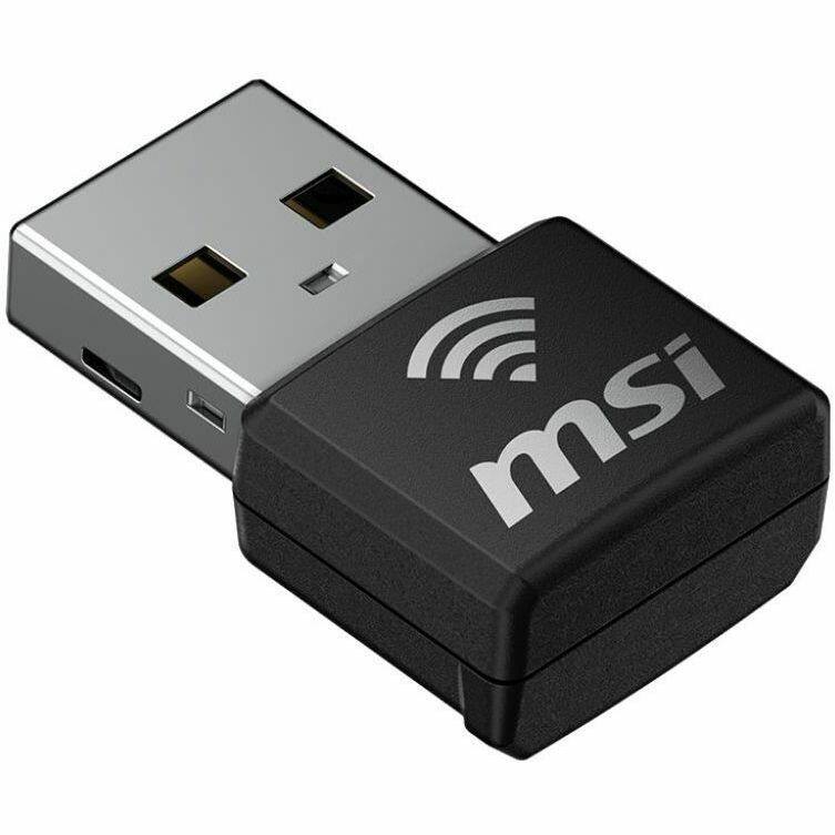 Alt View 2. MSI - MSI GUAX18N IEEE 802.11 a/b/g/n/ac/ax Dual Band Wi-Fi Adapter for Computer, Notebook - USB 2.0 - 1.73 Gbit/s - 2.40 GHz - Unknown.